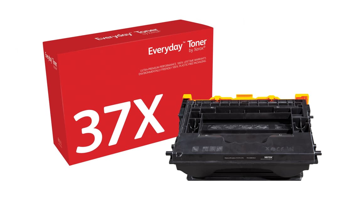 Everyday™ Black Toner by Xerox compatible with HP 37X (CF237X), High capacity - Image 1