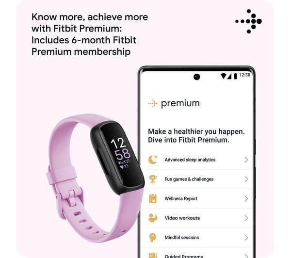Fitbit Inspire 3 Fitness Tracker - Lilac Bliss - Image 6