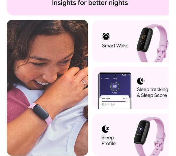 Fitbit Inspire 3 Fitness Tracker - Lilac Bliss - Image 8
