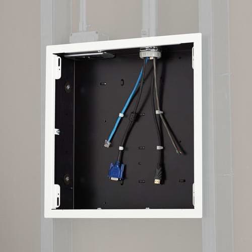 Chief PAC526FW, Large In-Wall Storage Box with White Flange - Image 1