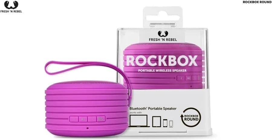 Fresh n Rebel Rockbox Round USB, Bluetooth, Wireless - pink - Image 3