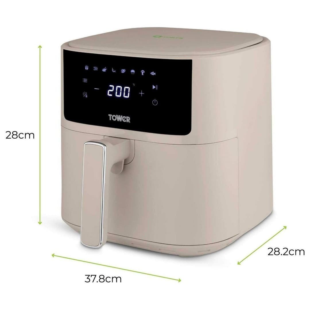 Tower T17169MSH 6L Digital Air Fryer - Latte - Image 5