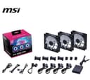 MSI MPG EZ120 ARGB 120mm Case Fan Triple Pack Black thumbnail 2
