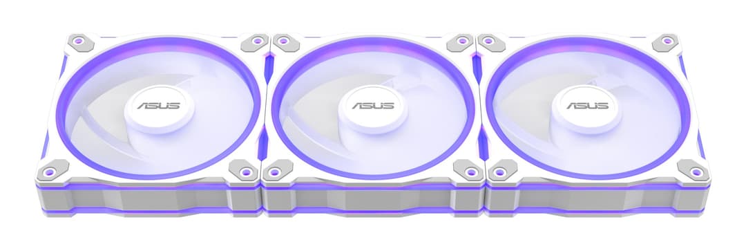ASUS Prime MR120 ARGB 120mm PWM PC Fan - White 3-Pack - Image 4