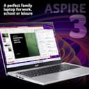 Acer Aspire 3 A315-59 Laptop, Intel Core i7-1255U, 8GB RAM, 512GB SSD, 15.6” Windows 11 – Silver thumbnail 2