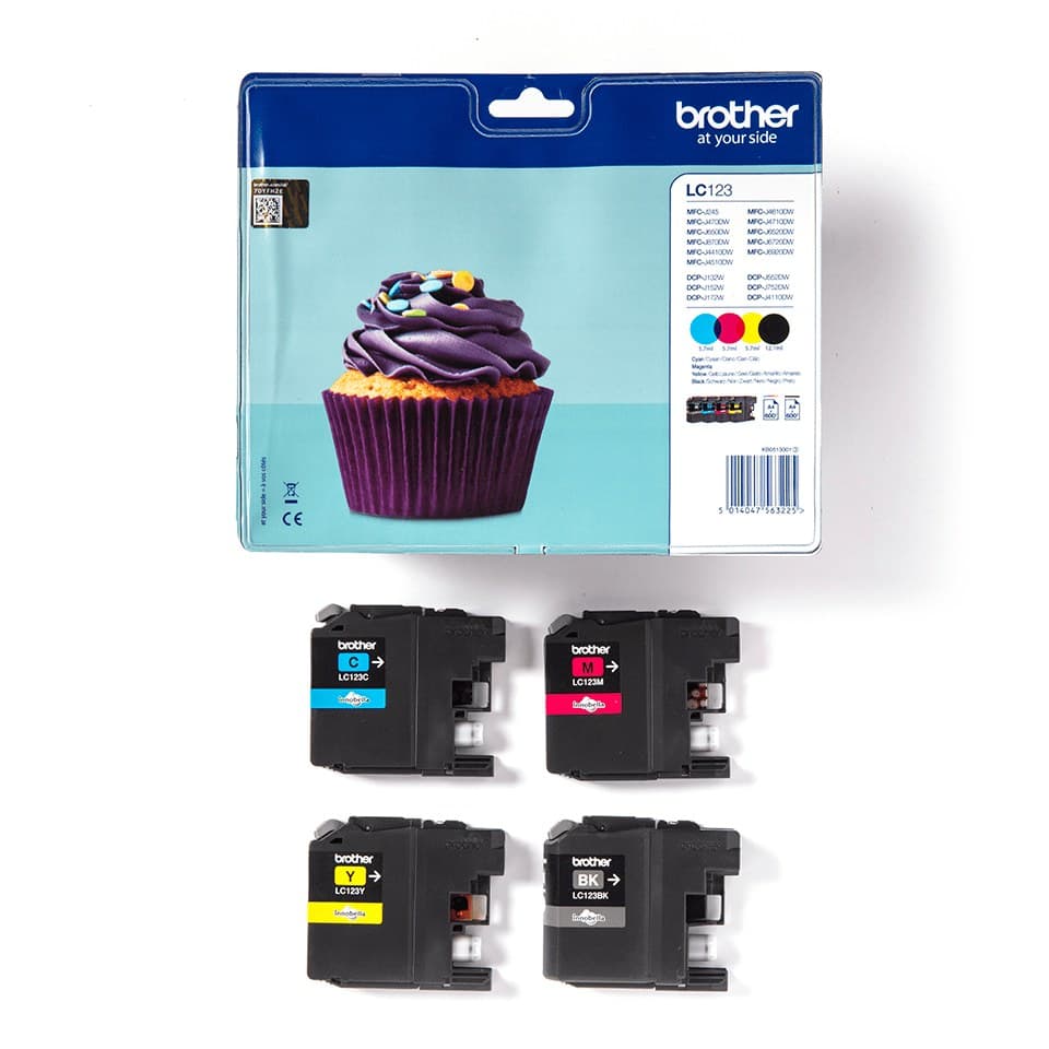 Brother LC-123VALBP ink cartridge 4 pc(s) Original Black, Cyan, Magenta, Yellow - Image 3