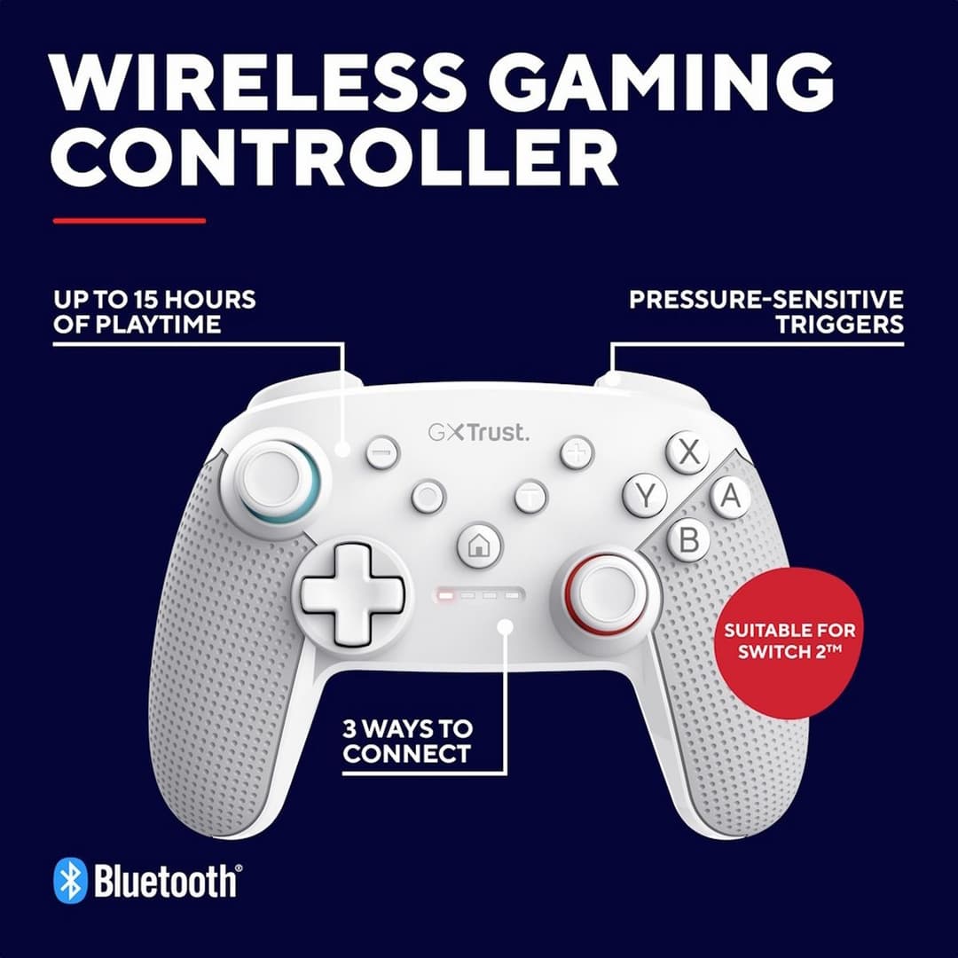 Trust Muta Nintendo Switch 2 Wired Controller - White - Image 6
