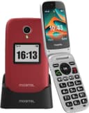 Mobitel 8010 4G Senior Mobile Phone Flip Design Loud Speaker Charging Dock Red thumbnail 1