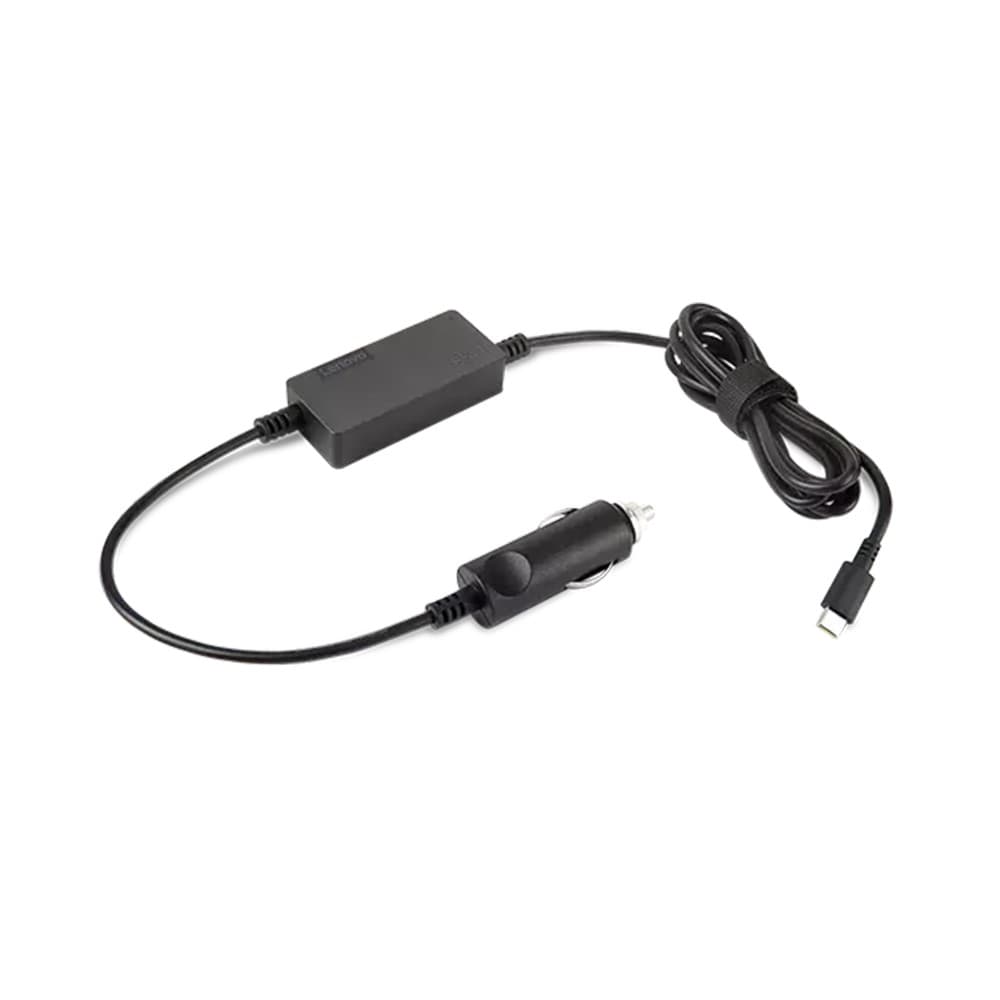 Lenovo 40AK0065WW Auto Mobile Device Charger 65W USB-C DC Adapter