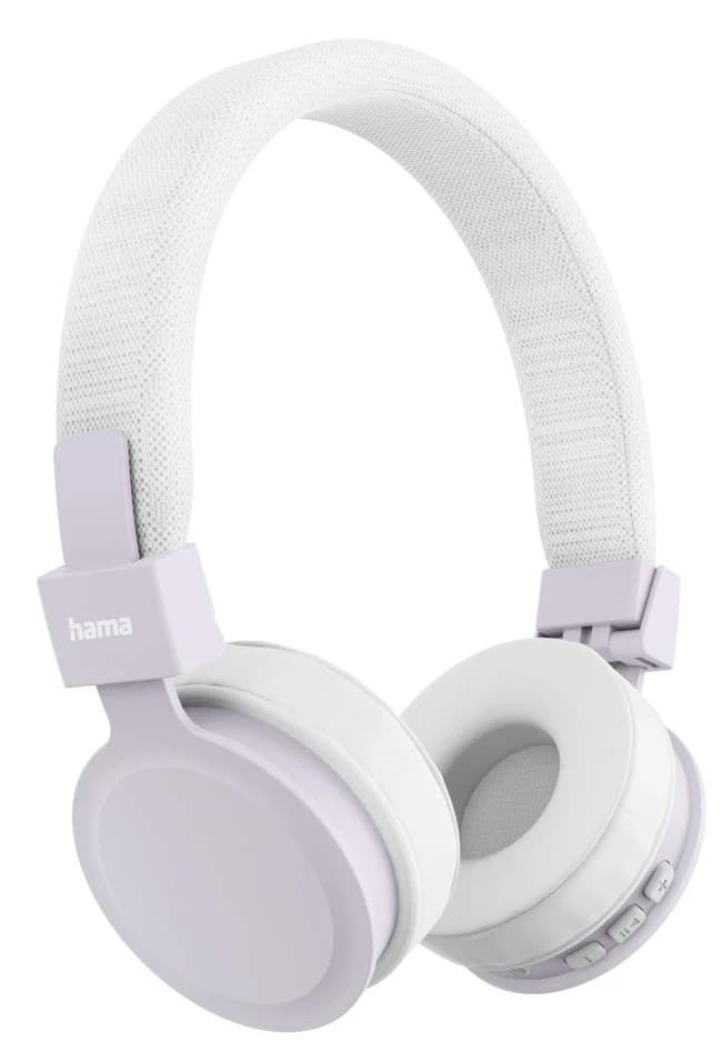 Hama Freedom Lit III Wireless Bluetooth On-Ear Headset with Microphone, USB-C - Lilac/White - Image 1