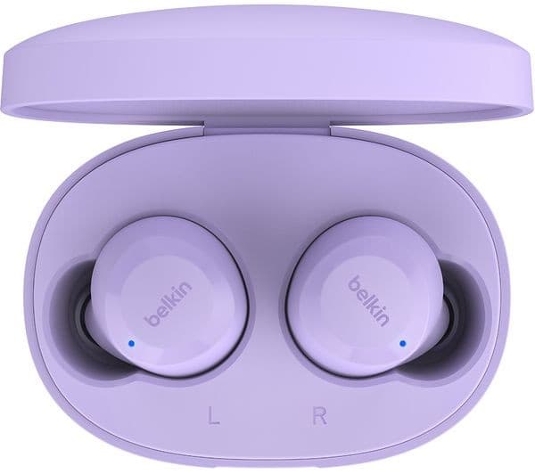 Belkin SoundForm Bolt True Wireless Earbuds - Lavender - Image 5