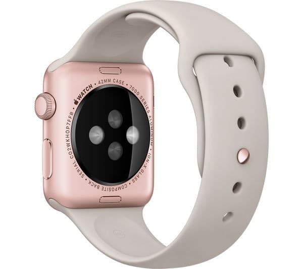 APPLE Watch 42 mm with Sports Band - Rose Gold & Stone - Image 2