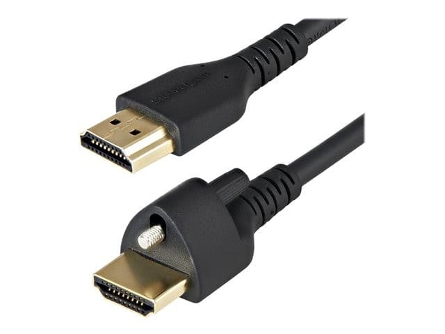 StarTech HDMI Cable with Locking Screw 1m Black - Image 2
