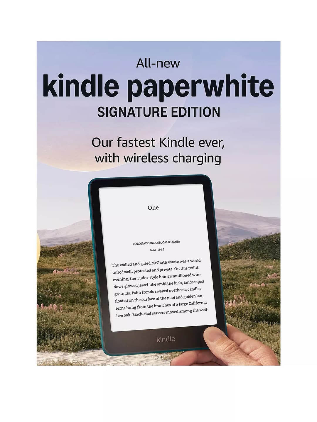 Amazon Kindle Paperwhite Signature Edition 32GB E-Reader - Metallic Jade - Image 2
