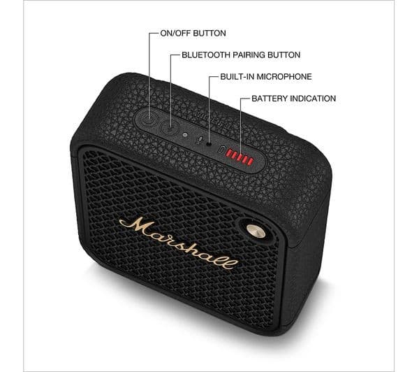 Marshall Willen II Bluetooth Speaker Black & Brass - Image 6