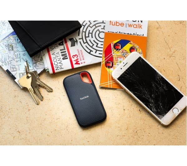 SANDISK Extreme Portable External SSD V2 - 500 GB, Black (SDSSDE61-500G-G25, up to 1050 MB/s) - Image 4