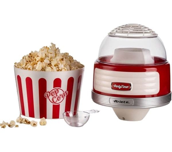 ARIETE Party Time ARPK42 Cotton Candy & Popcorn Maker Set - Red - Image 1