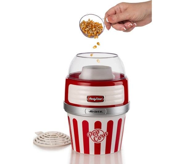 ARIETE Party Time ARPK42 Cotton Candy & Popcorn Maker Set - Red - Image 5