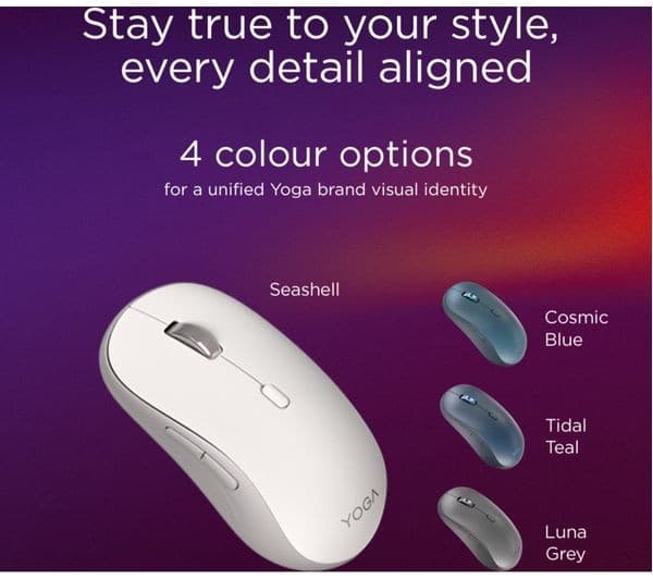Lenovo Yoga Silent Wireless Mouse Tidal Teal - Image 5