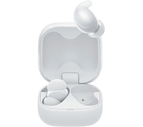 Sony LinkBuds Fit (WF-LS910N) Wireless Noise-Cancelling Earbuds - White - Image 2