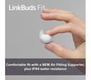 Sony LinkBuds Fit (WF-LS910N) Wireless Noise-Cancelling Earbuds - White thumbnail 4