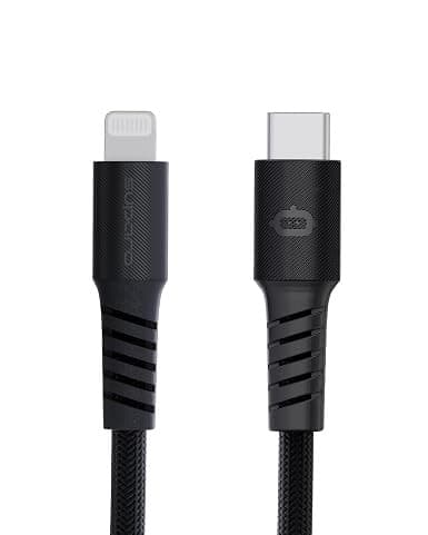 TitanFlex USB-C to Lightning Braided Fast Charging Cable 1.2M Black - Image 1