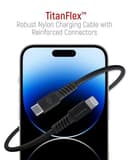 TitanFlex USB-C to Lightning Braided Fast Charging Cable 1.2M Black thumbnail 3