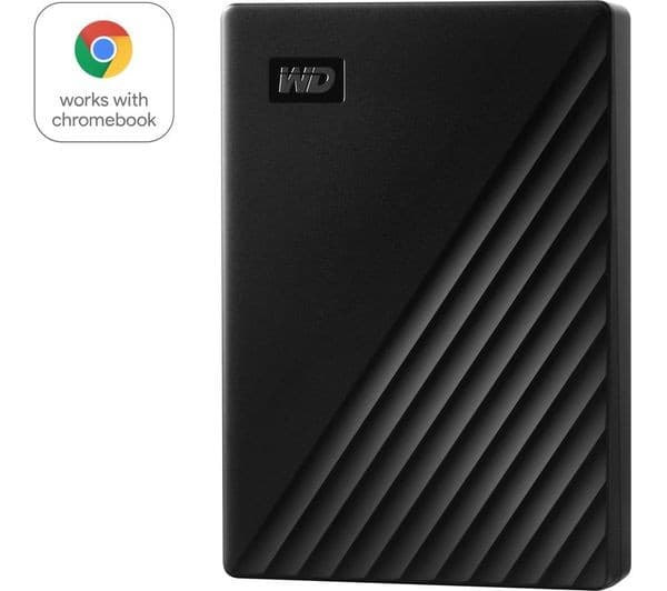 WD My Passport Portable Hard Drive - 1 TB, Black - Image 1