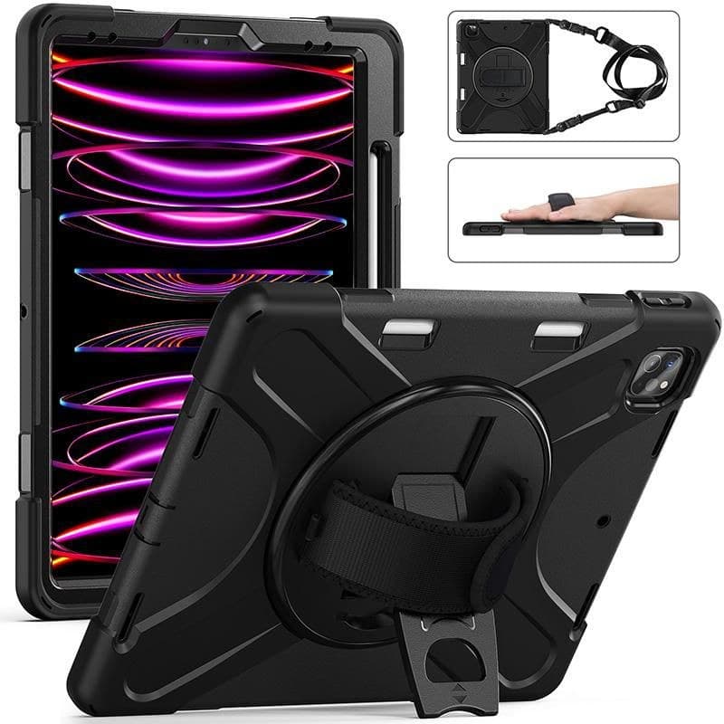 eSTUFF AUSTIN Defender Case for iPad Air 13 2026/2025/2024 - Black - Image 1