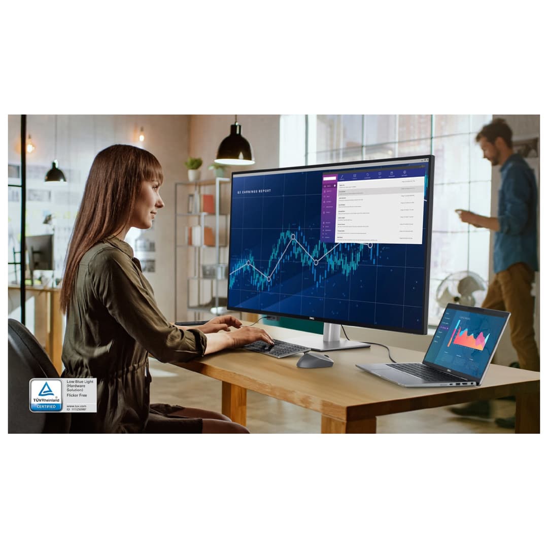 Dell UltraSharp U4323QE 43" 4K UHD IPS USB-C Height Adjustable Monitor with Speakers - Image 2