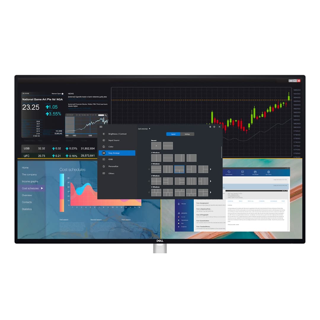 Dell UltraSharp U4323QE 43" 4K UHD IPS USB-C Height Adjustable Monitor with Speakers - Image 6