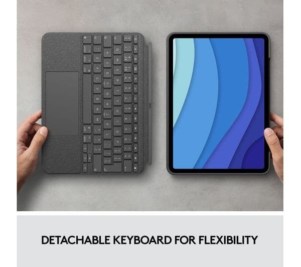 LOGITECH Combo Touch iPad Pro 11" Keyboard Folio Case - Grey - Image 8