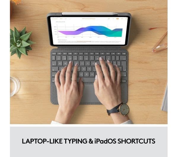 LOGITECH Combo Touch iPad Pro 11" Keyboard Folio Case - Grey - Image 10
