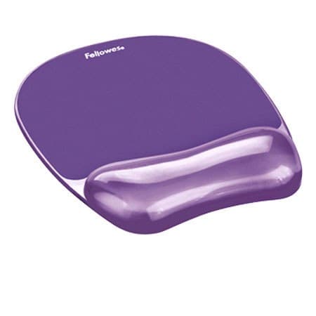 Fellowes Gel Crystals Mouse Pad with Wrist Rest  7.87 x 9.18  Purple - Image 2
