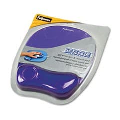 Fellowes Gel Crystals Mouse Pad with Wrist Rest  7.87 x 9.18  Purple - Image 3