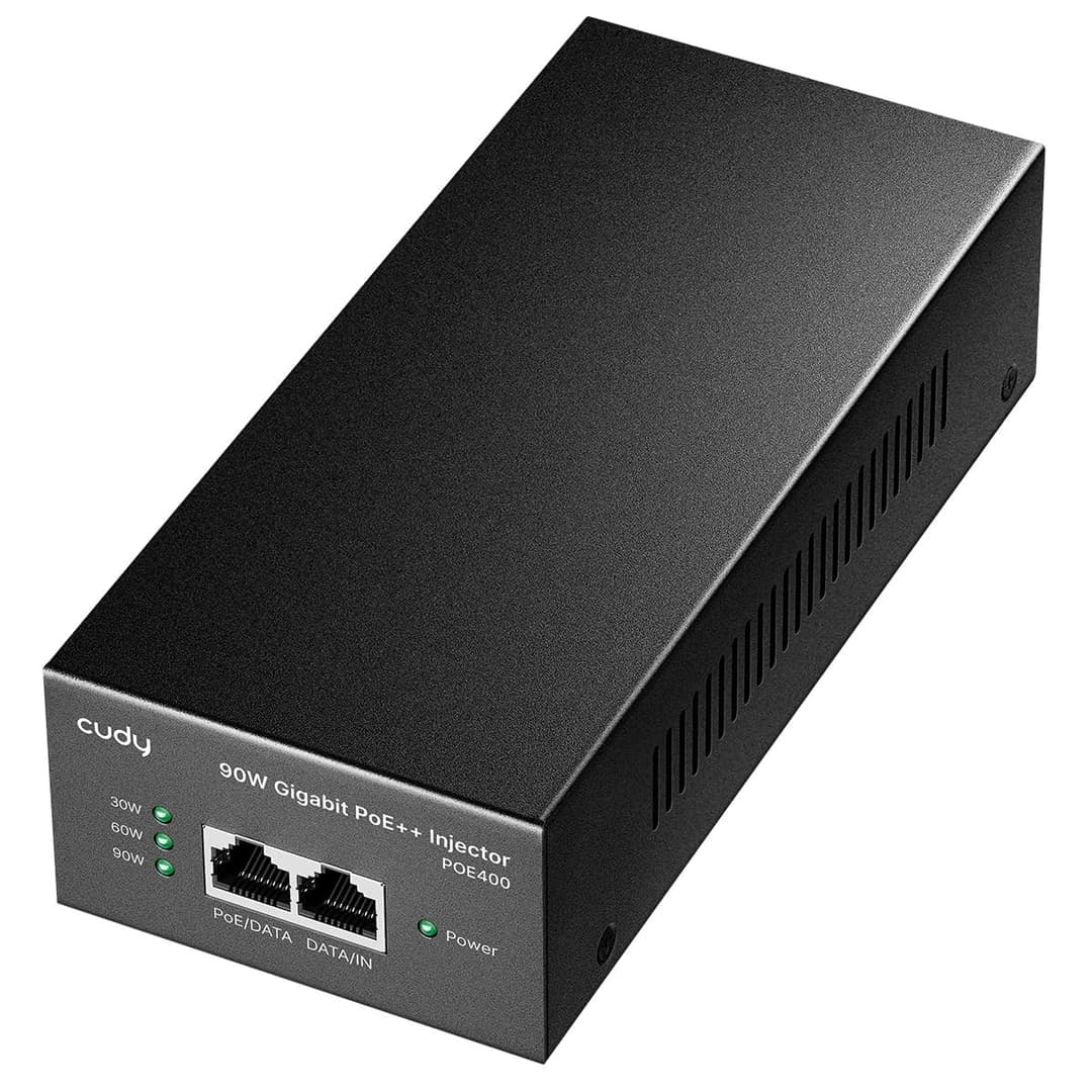 Cudy POE400 Gigabit PoE++ Injector - Black - Image 1