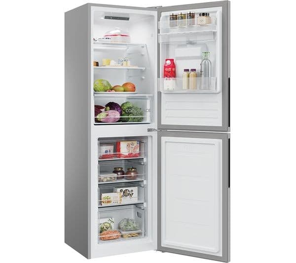 HOOVER HOCT3L517EWSK-1 50/50 Fridge Freezer - Silver - Image 7