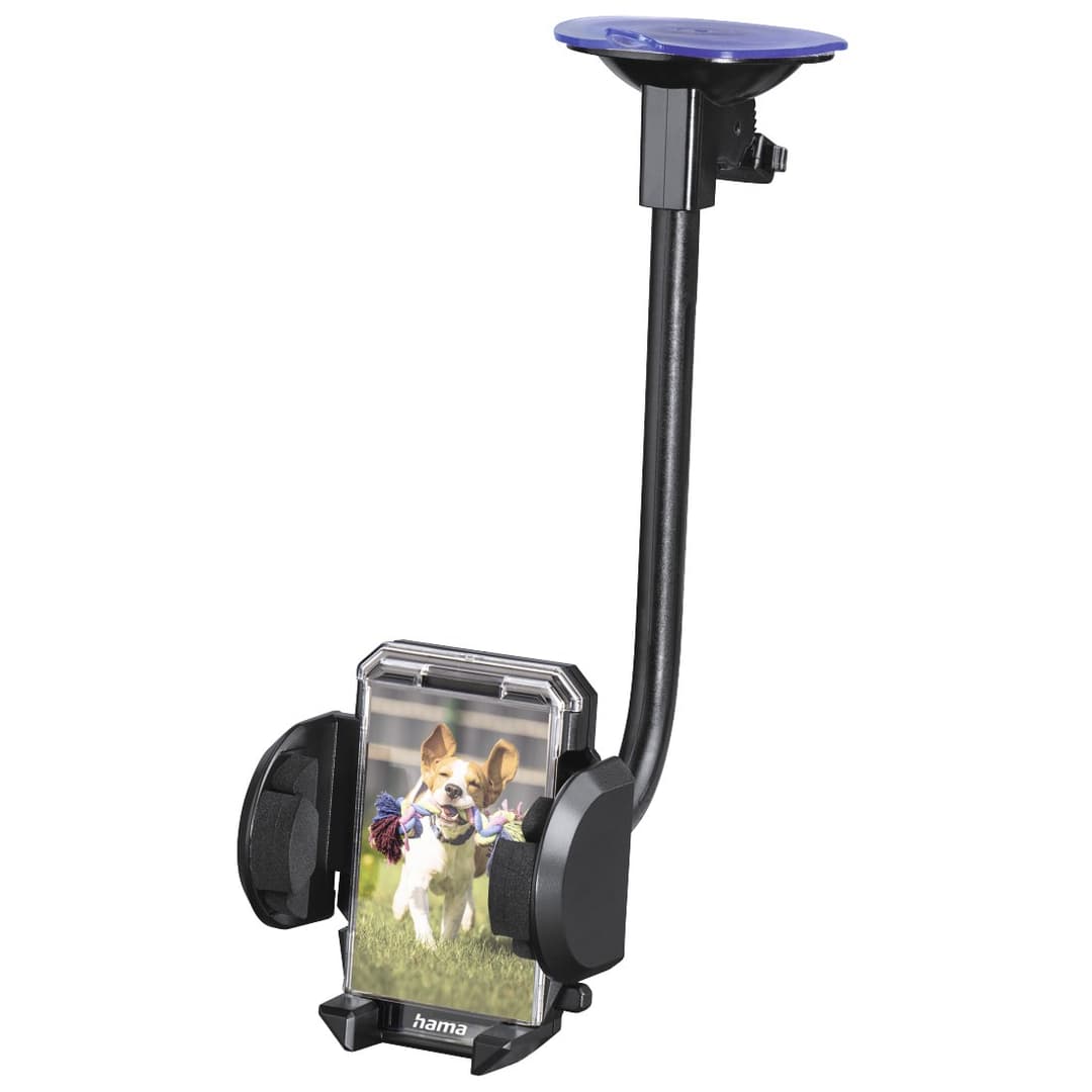 Hama Multi 2-in-1 Car Phone Holder Set, Air Vent and Windscreen Mount, Black - Image 3
