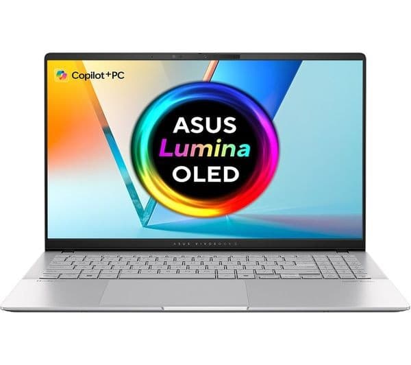 ASUS Vivobook S 15" Laptop - Qualcomm Snapdragon X Plus, 512 GB SSD, Silver - Image 1