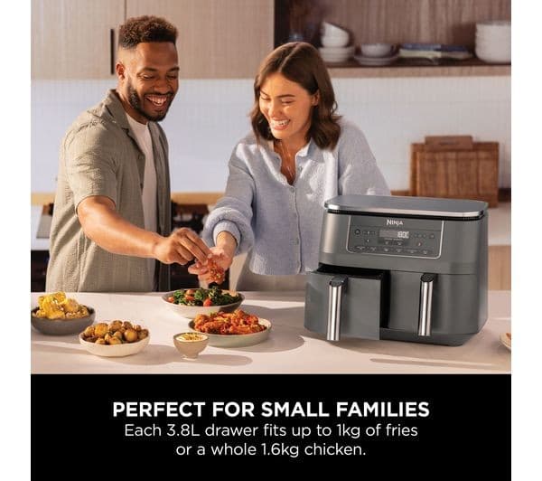 Ninja DZ300UK Dual Zone Air Fryer Gunmetal Grey - Image 7