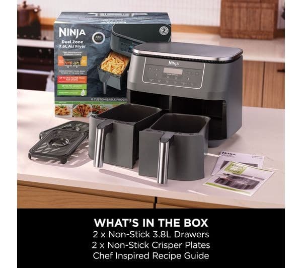 Ninja DZ300UK Dual Zone Air Fryer Gunmetal Grey - Image 10