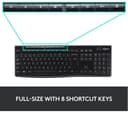 Logitech MK270 Wireless Keyboard and Mouse Combo, Black - UK QWERTY thumbnail 5