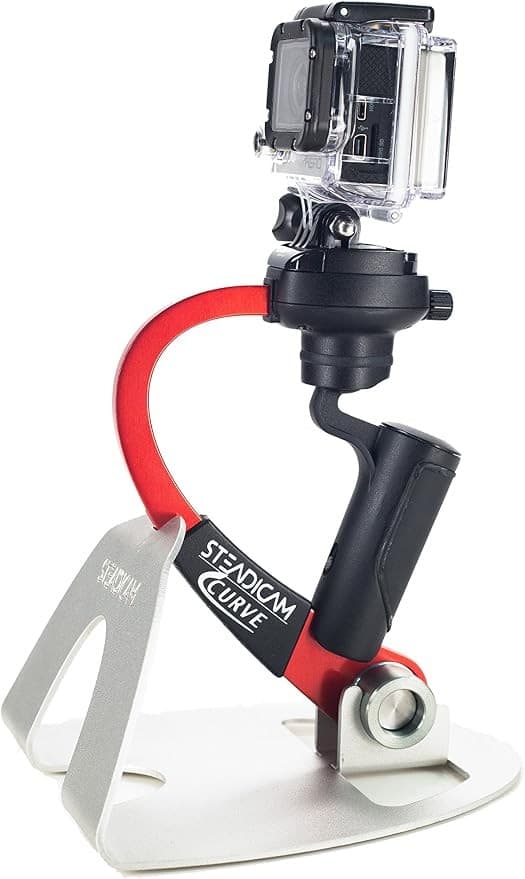Steadicam Curve Stabiliser for GoPro Hero 3/3+/4 - Red - Image 1