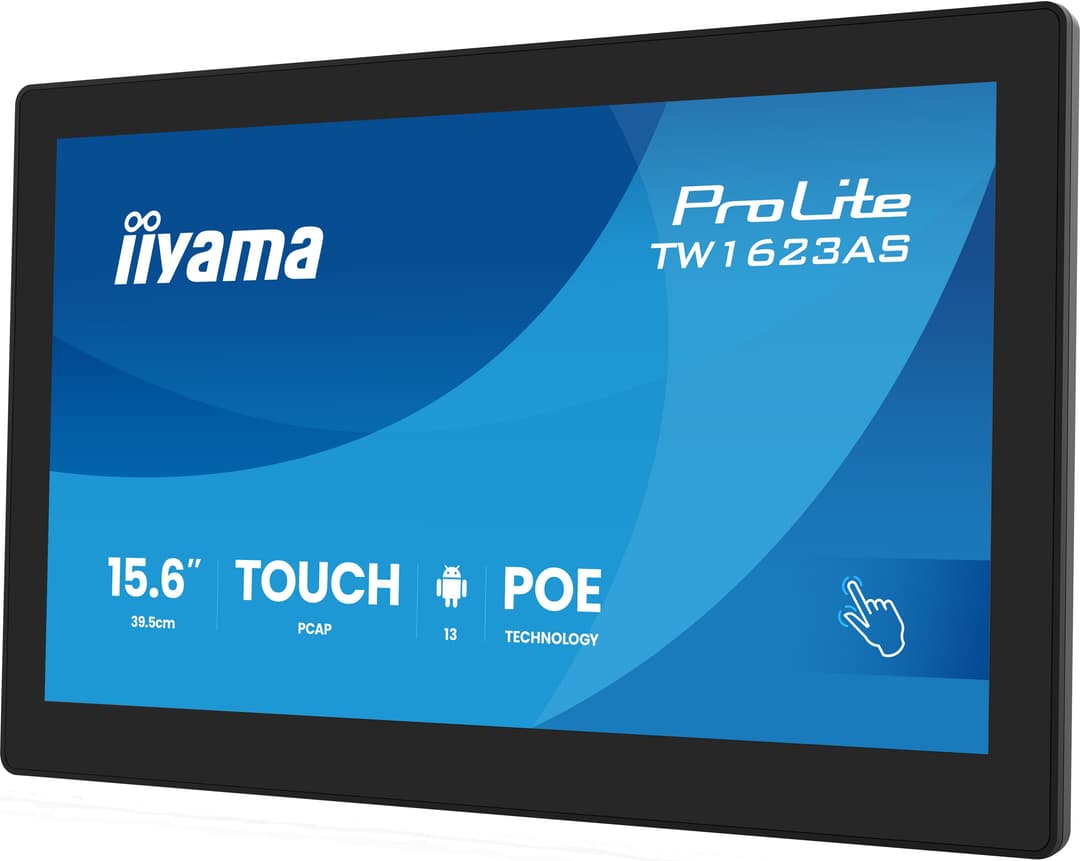 iiyama TW1623AS-B3P computer monitor 39.6 cm (15.6") 1920 x 1080 pixels Full HD LED Touchscreen Black - Image 3