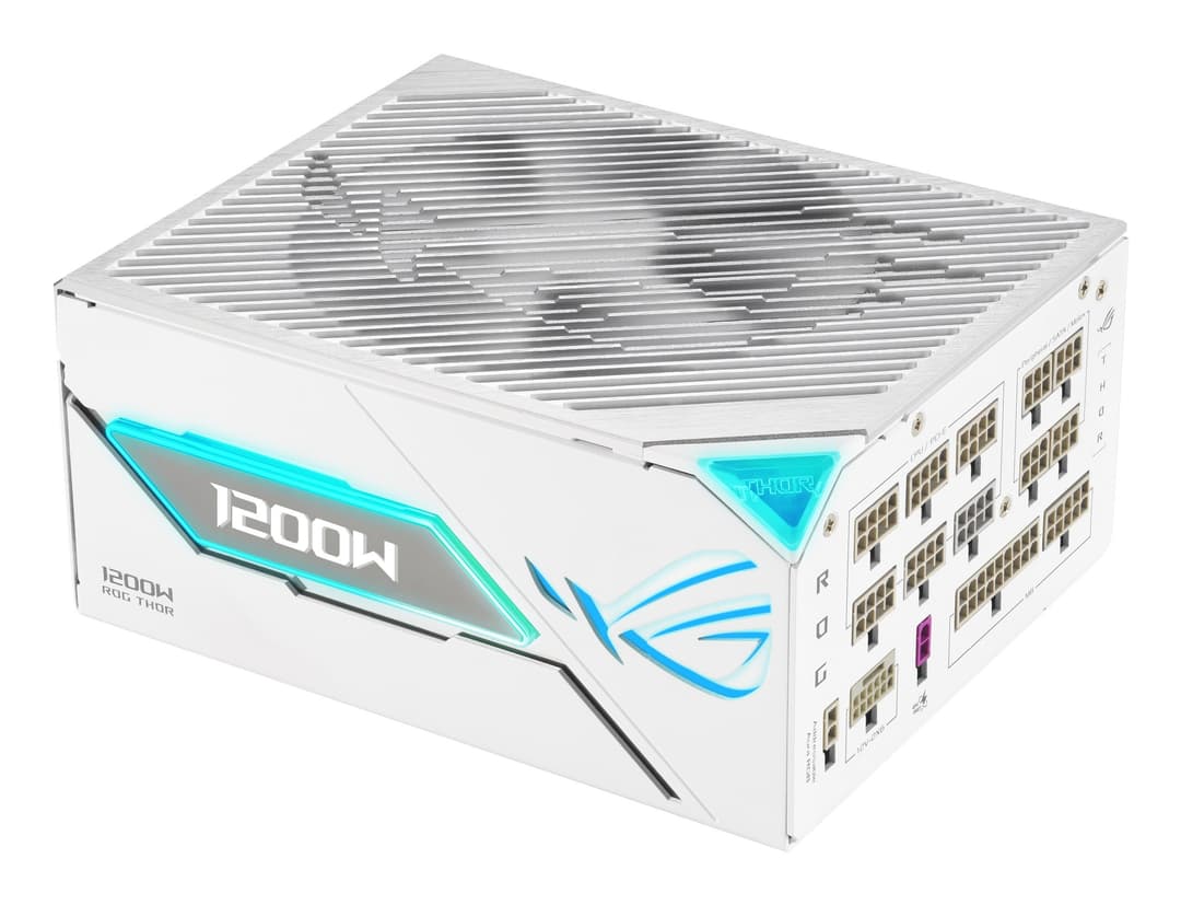 ASUS ROG Thor EQ 1200W Platinum III ATX 3.1 80 PLUS Platinum Fully Modular PSU - White - Image 1