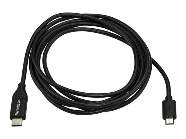 StarTech USB-C to Micro USB Cable 2m Black - Image 2