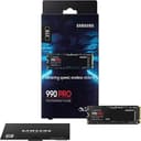 Samsung 990 PRO M.2 PCIe 4.0 NVMe Solid State Drive - Black thumbnail 3