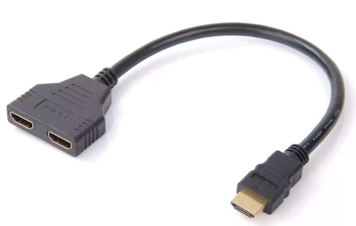 Microconnect HDMI Y-Splitter Cable 1 to 2 - Black (MONJK8)