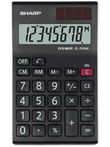 Sharp EL-310AN calculator Desktop Display Black, White - Image 1