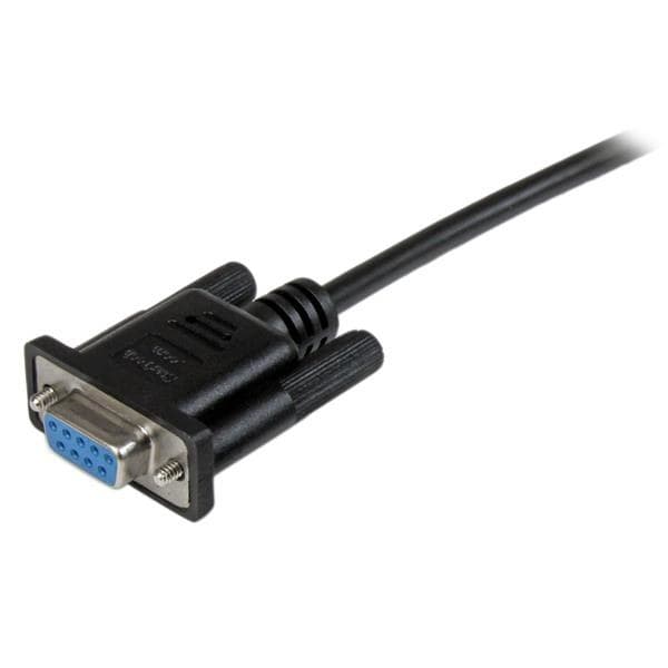 StarTech.com 1m Black DB9 RS232 Serial Null Modem Cable F/F - Image 2